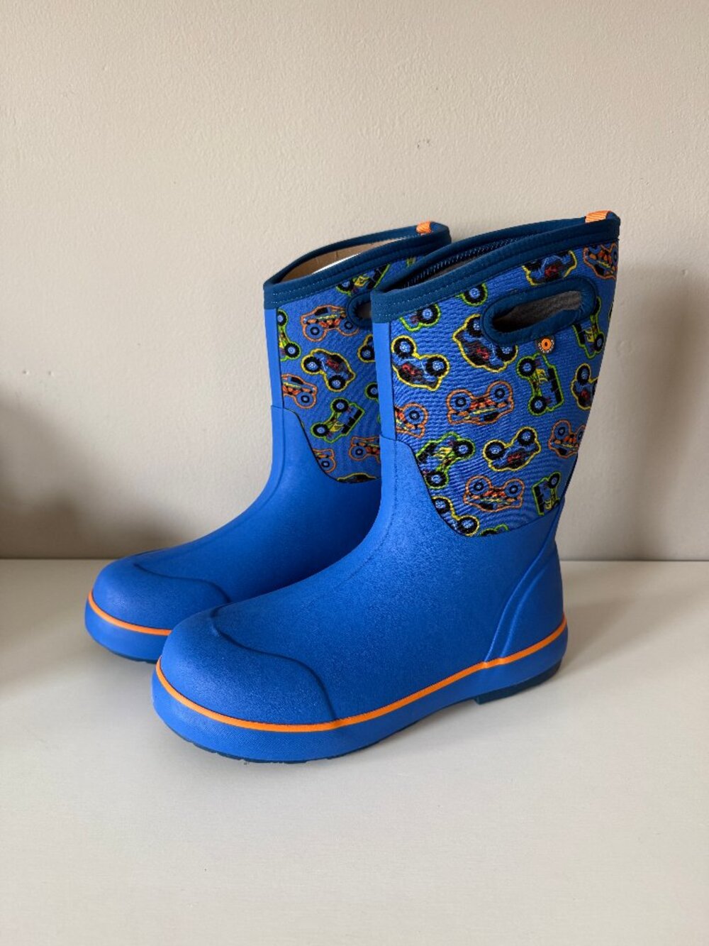 Bogs Kids Classic II Waterproof Insulated Boots - Truck Print - Size 7